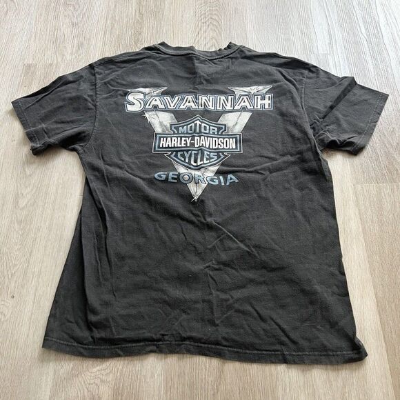 1999 Harley-Davidson of Savannah Georgia T-Shirt Men Size Medium USA Made - Picture 7 of 8